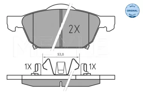 MEYLE Brake Pad Set, disc brake (0252580417)