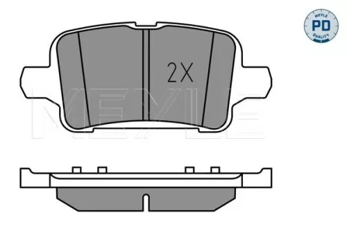 MEYLE Brake Pad Set, disc brake (0252212917/PD)