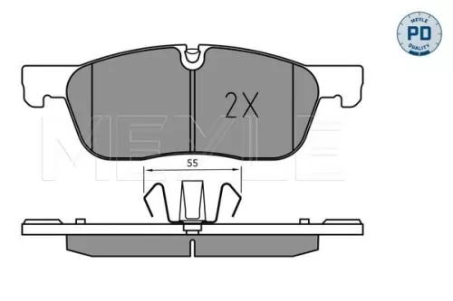 MEYLE Brake Pad Set, disc brake (0252214519/PD)