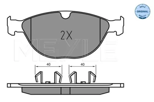 MEYLE Brake Pad Set, disc brake (0252389518)