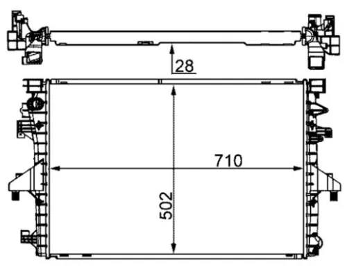 MAHLE Radiator, engine cooling (CR1792000S)
