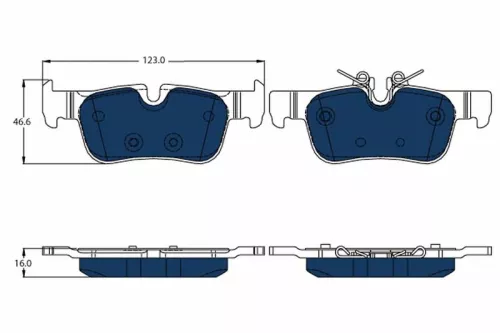 TRW Brake Pad Set, disc brake (GDB2063BTE)
