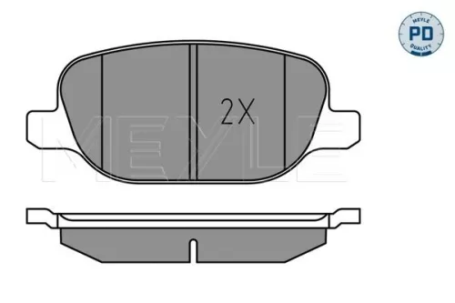 MEYLE Brake Pad Set, disc brake (0252381118/PD)