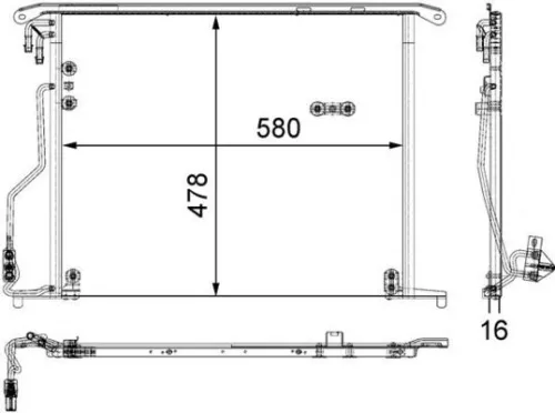 MAHLE Condenser, air conditioning (AC334000S)