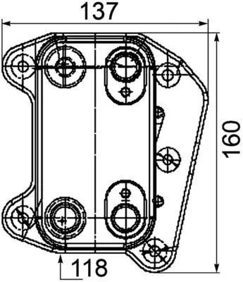 MAHLE Oil Cooler, engine oil (CLC105000P)