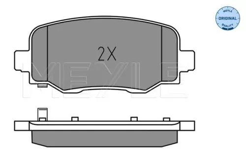 MEYLE Brake Pad Set, disc brake (0252573418)