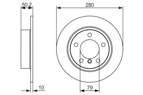 BOSCH Brake Disc (0986479728)