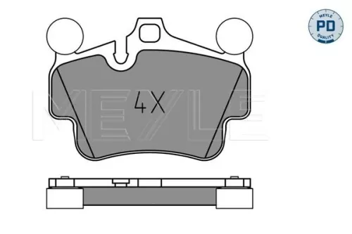 MEYLE Brake Pad Set, disc brake (0252404917/PD)