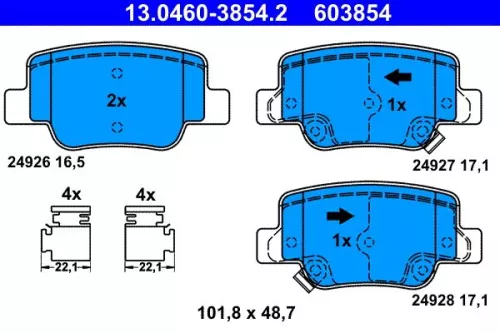 Brake Pad Set, disc brake