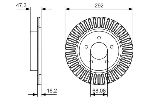 BOSCH Brake Disc (0986479D20)