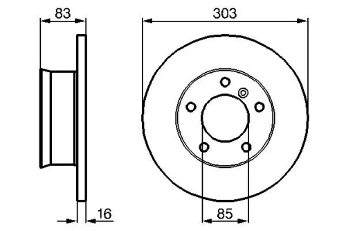 BOSCH Brake Disc (0986479C84)