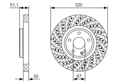 BOSCH Brake Disc (0986479A60)