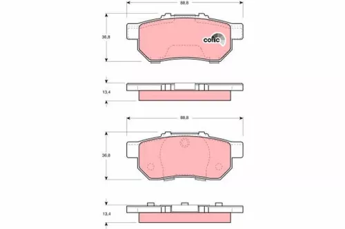 TRW Brake Pad Set, disc brake (GDB3113)