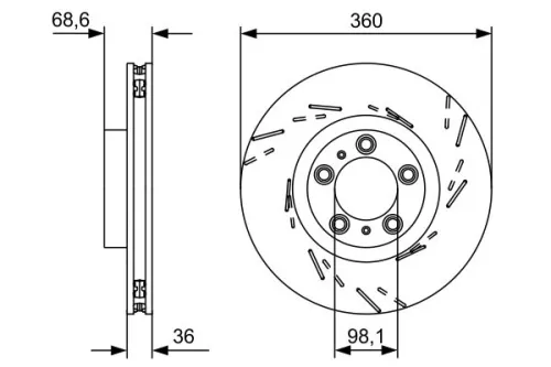 BOSCH Brake Disc (0986479D23)