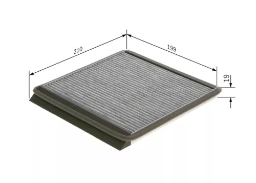 BOSCH Filter, cabin air (1987435533)