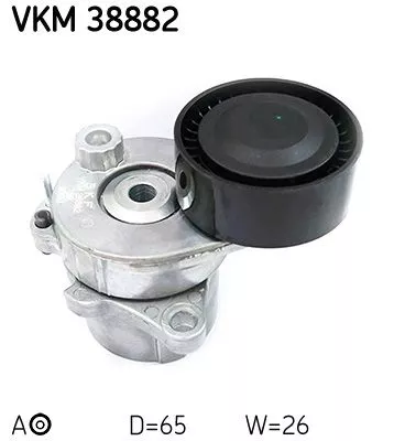SKF Belt Tensioner, V-ribbed belt (VKM38882)