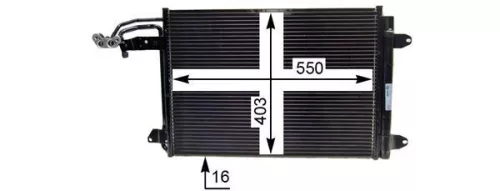 MAHLE Condenser, air conditioning (AC324000P)