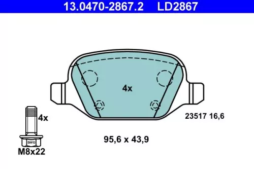 Brake Pad Set, disc brake