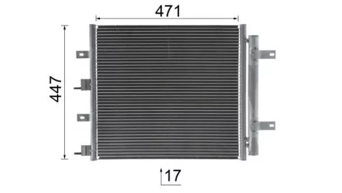 MAHLE Condenser, air conditioning (AC481000S)