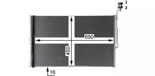 MAHLE Condenser, air conditioning (AC777000P)
