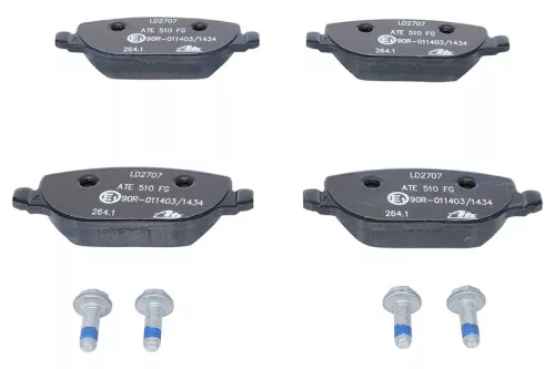 ATE Brake Pad Set, disc brake (13.0470-2707.2)