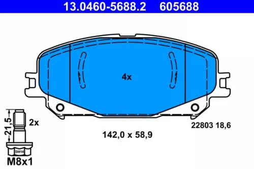 Brake Pad Set, disc brake