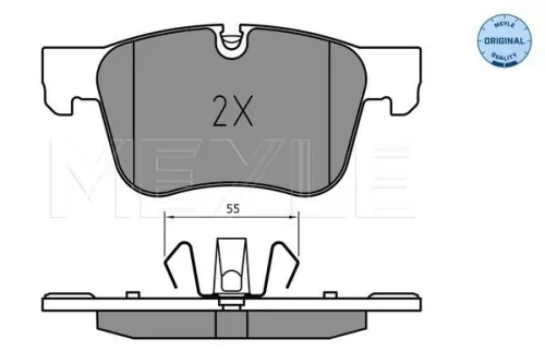 MEYLE Brake Pad Set, disc brake (0252583417)
