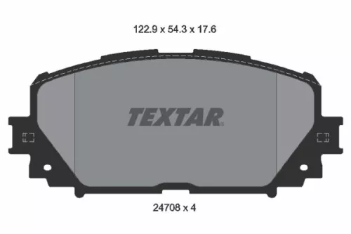 TEXTAR Brake Pad Set, disc brake (2470801)