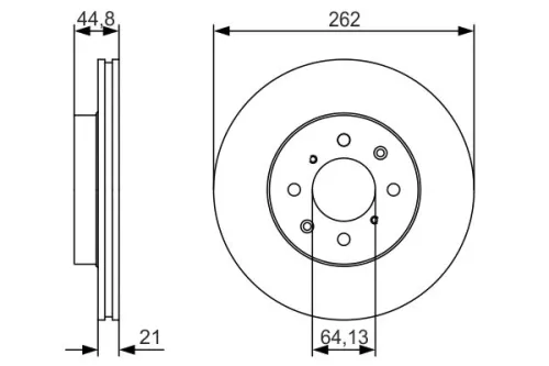 BOSCH Brake Disc (0986479R80)