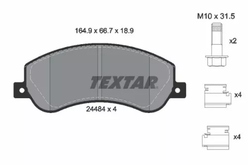 TEXTAR Brake Pad Set, disc brake (2448404)