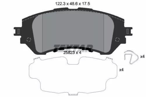 TEXTAR Brake Pad Set, disc brake (2582301)