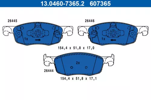 Brake Pad Set, disc brake