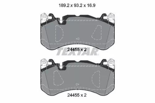 TEXTAR Brake Pad Set, disc brake (2445503)