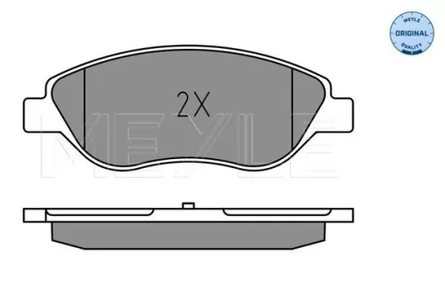 MEYLE Brake Pad Set, disc brake (0252247619)
