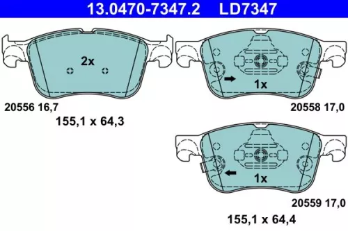 Brake Pad Set, disc brake