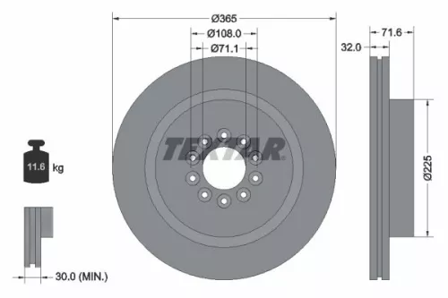 TEXTAR Brake Disc (2223103)