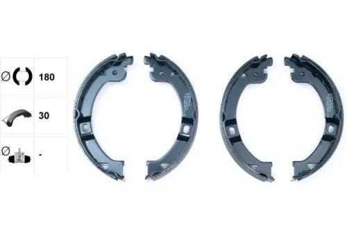 TEXTAR Brake Shoe Set, parking brake (91069600)