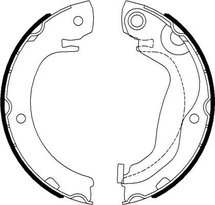 TEXTAR Brake Shoe Set, parking brake (91077300)