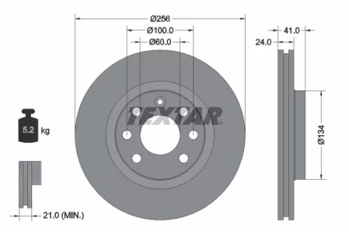 TEXTAR Brake Disc (92039203)