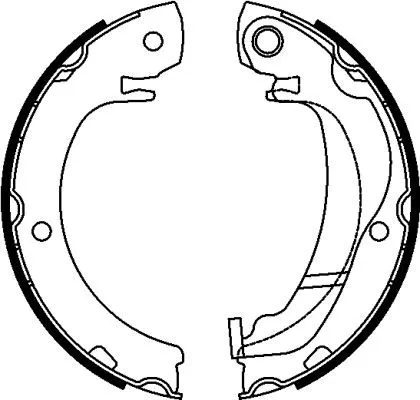 TEXTAR Brake Shoe Set, parking brake (91074300)