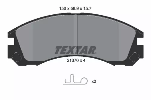 TEXTAR Brake Pad Set, disc brake (2137001)
