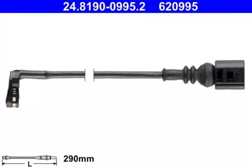 Warning Contact, brake pad wear