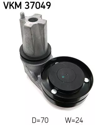 SKF Deflection/Guide Pulley, V-ribbed belt (VKM37049)