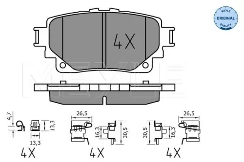 MEYLE Brake Pad Set, disc brake (0252058215)