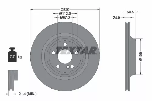 TEXTAR Brake Disc (92317305)