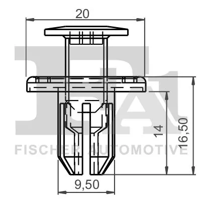 FA1 Clip, trim/protection strip (10-30008.10)