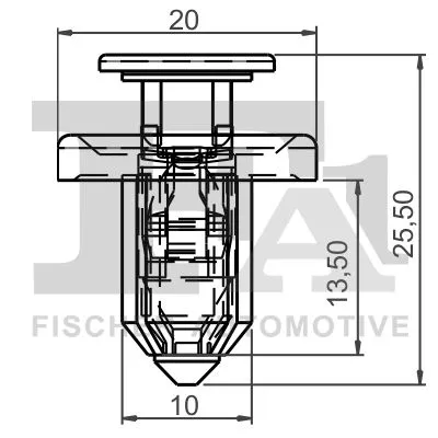 FA1 Clip, trim/protection strip (79-20002.5)