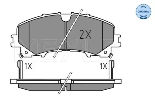 MEYLE Brake Pad Set, disc brake (0252211716)