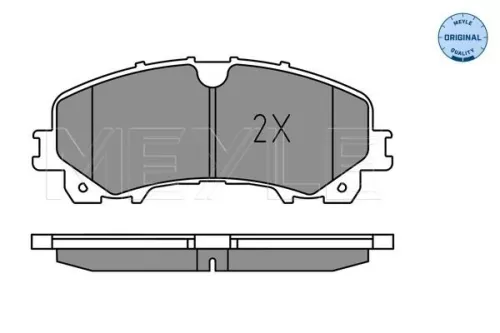 MEYLE Brake Pad Set, disc brake (0252211716)