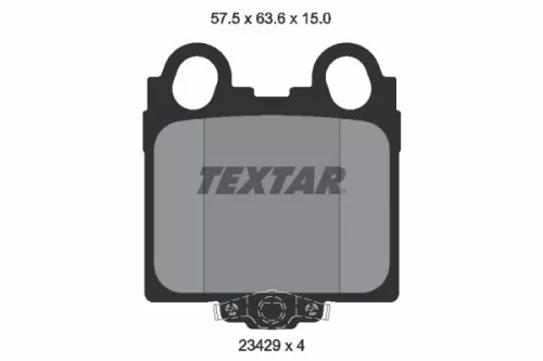 TEXTAR Brake Pad Set, disc brake (2342901)